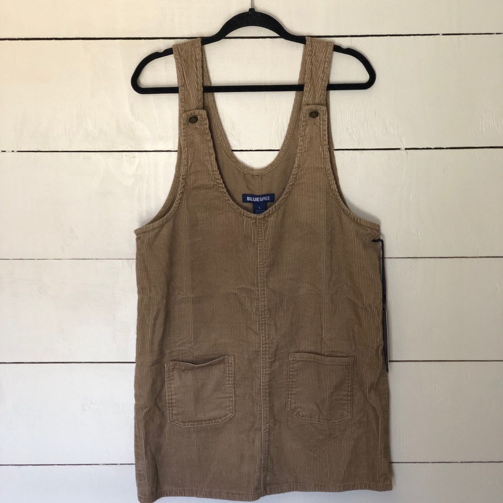 Corduroy overall dress
